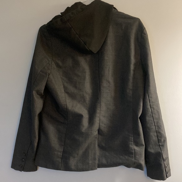Buffalo suit jacket with attachable hoodie, jacket, that snaps on and off - Picture 2 of 5